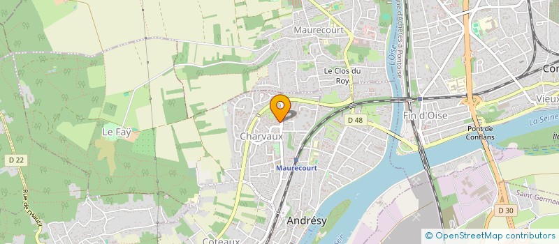 localisation de l'entreprise AUTOMOBILES SERVICES  ANDRESY