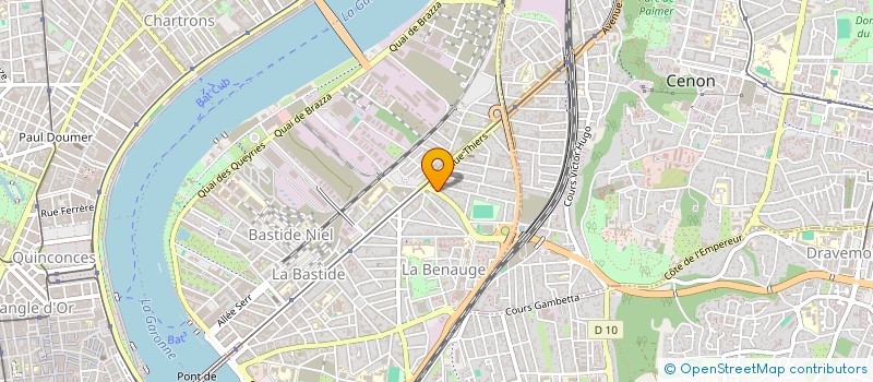 localisation de l'entreprise AUTOMOBILES SERVICES COURTAGES à BORDEAUX