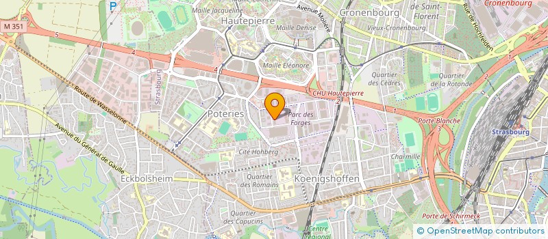 localisation de l'entreprise AUTOMOBILES SERVICES EXPRESS à STRASBOURG