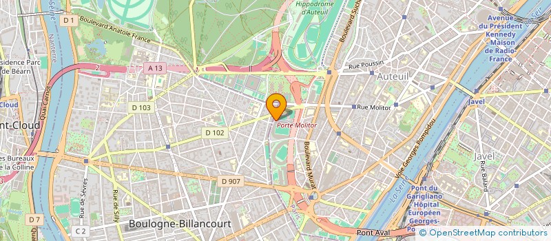 localisation de l'entreprise AUTOMOBILES SERVICES LOCATIONS à PARIS