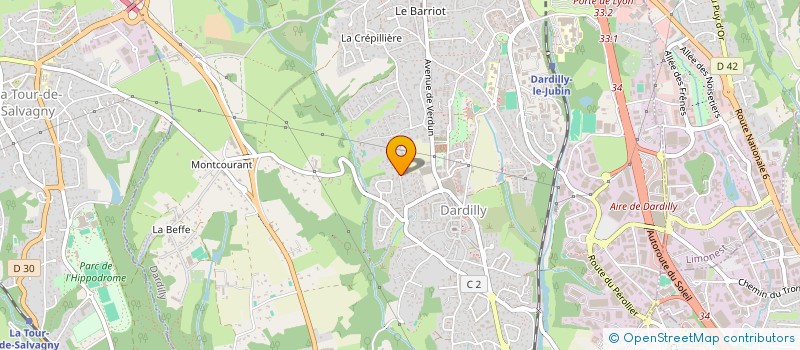 localisation de l'entreprise AUTOMOBILES SUPERTIMERS  DARDILLY