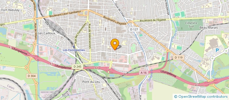 localisation de l'entreprise AUTOMOBILLE AVENTURE  CALAIS