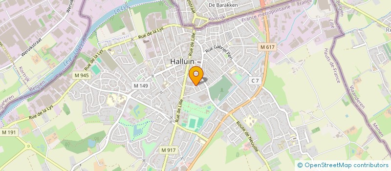localisation de l'entreprise AUTOMOTIVE à HALLUIN