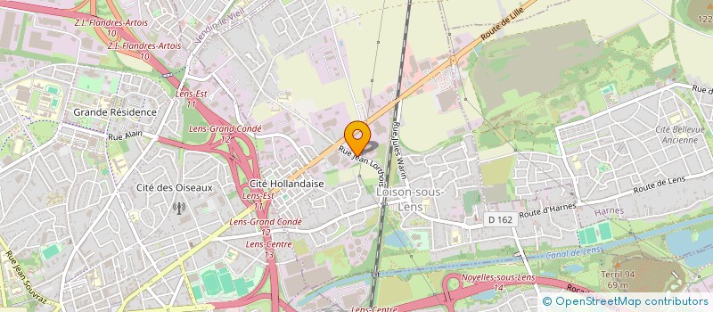 localisation de l'entreprise AUTOMOTIVE AUDIT & EXPERT à LOISON SOUS LENS