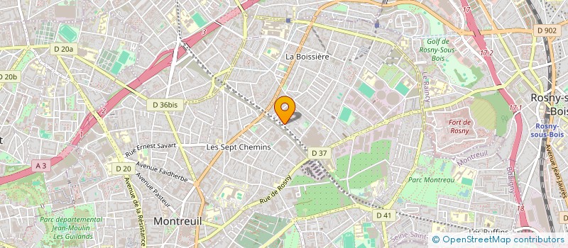 localisation de l'entreprise AUTOMOTIVE SOLUTIONS à MONTREUIL
