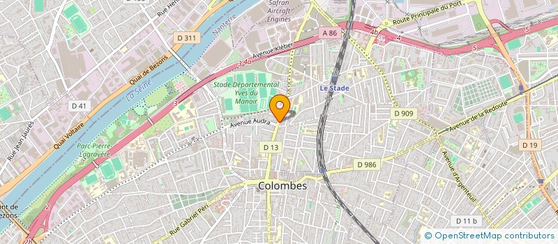 localisation de l'entreprise AUTOMUST  COLOMBES