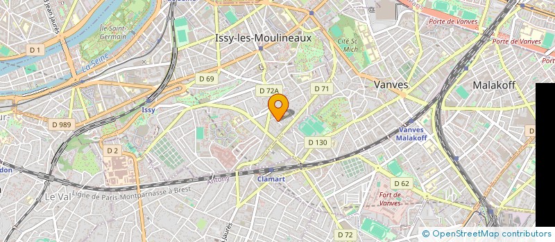 localisation de l'entreprise AUTONET à ISSY-LES-MOULINEAUX
