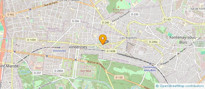 localisation de l'entreprise AUTONET DIFFUSION SARL à VINCENNES