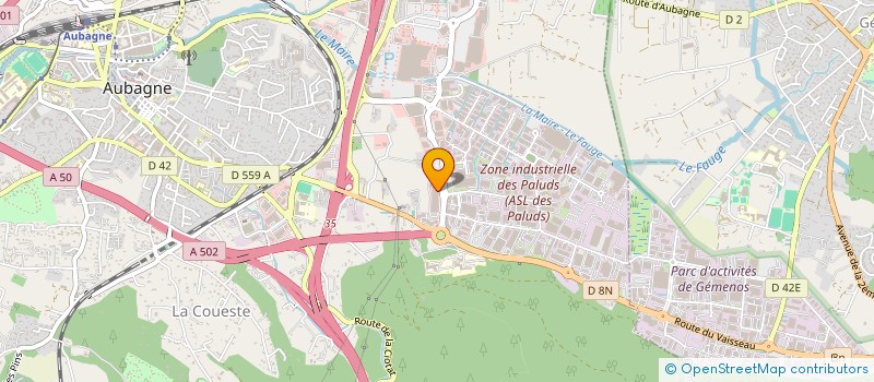 localisation de l'entreprise AUTONET LAVAGE à AUBAGNE