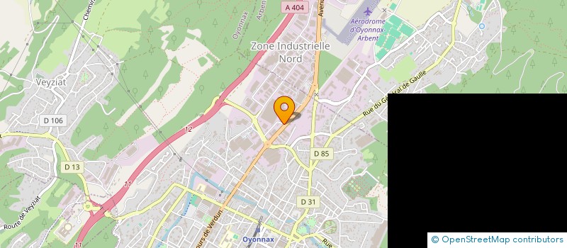 localisation de l'entreprise AUTONETT à OYONNAX
