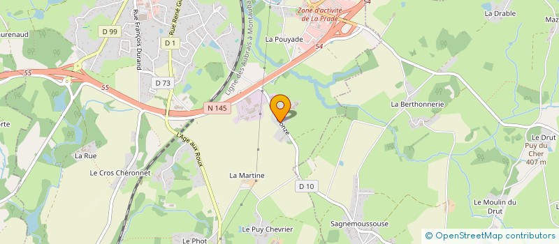 localisation de l'entreprise AUTONOME à LA SOUTERRAINE