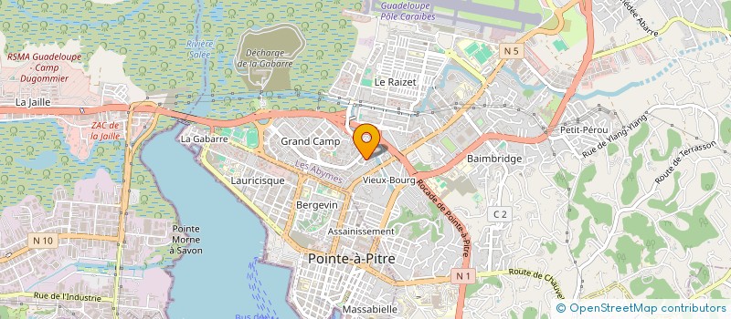 localisation de l'entreprise AUTONOME DE SOLIDARITE LAIQUE DE LA GUADELOUPE à LES ABYMES