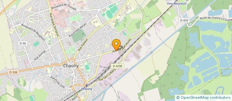 localisation de l'entreprise AUTONOME GARAGE à CHAUNY