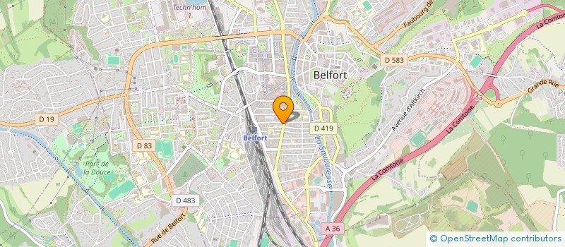 localisation de l'entreprise AUTONOMIE ENERGETIQUE PAR LES ENERGIES RENOUVELABLES à BELFORT
