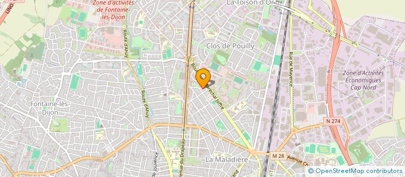 localisation de l'entreprise AUTONOMIE GESTION INITIATIVE LIEN EMPLOI 21 à DIJON