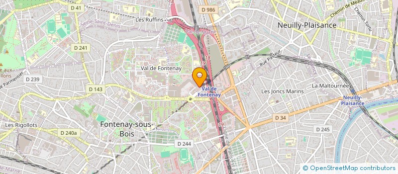 localisation de l'entreprise AUTONOMII FORMATION à FONTENAY-SOUS-BOIS