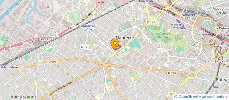 localisation de l'entreprise AUTONOMIS à NANTERRE