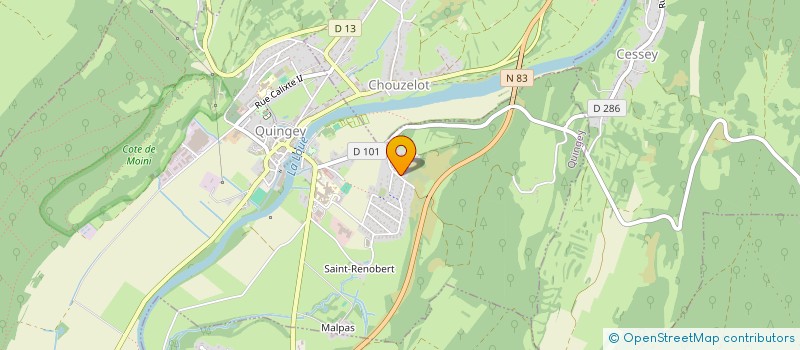 localisation de l'entreprise AUTONOMIZ FORMATION  QUINGEY