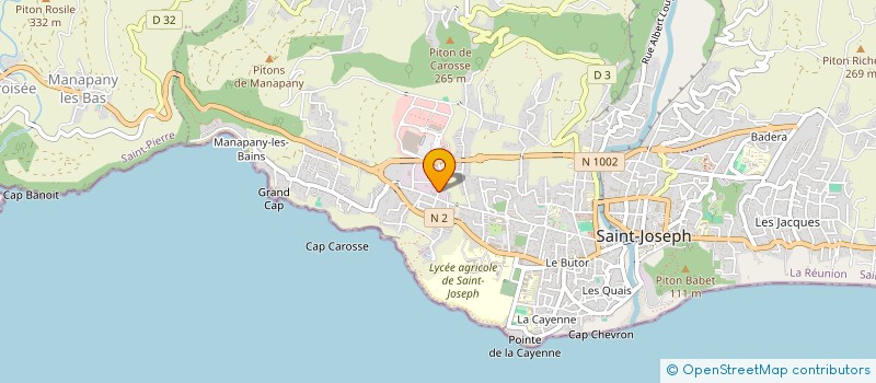 localisation de l'entreprise AUTONOR 2 à SAINT-JOSEPH