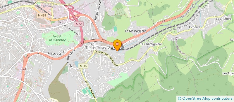 localisation de l'entreprise AUTOP  SAINT-ETIENNE