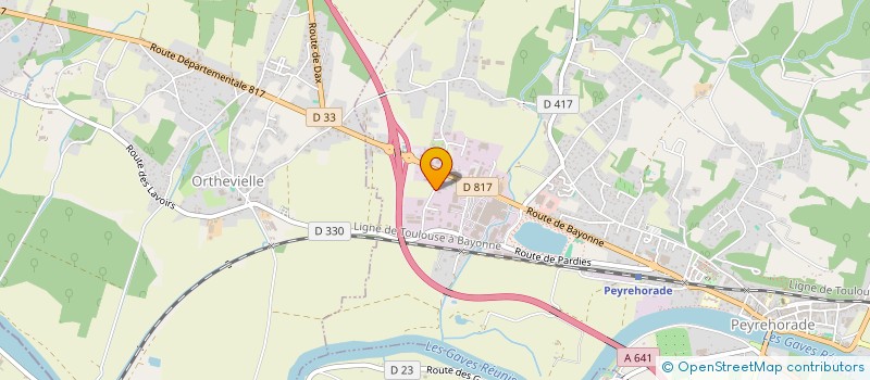 localisation de l'entreprise AUTOP GARAGE  PEYREHORADE