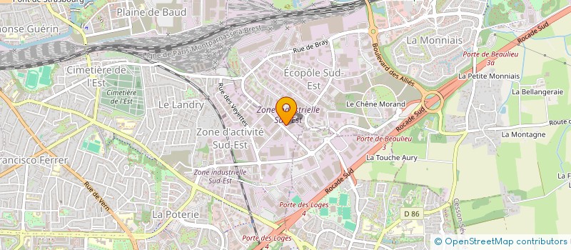 localisation de l'entreprise AUTOPANNE  RENNES