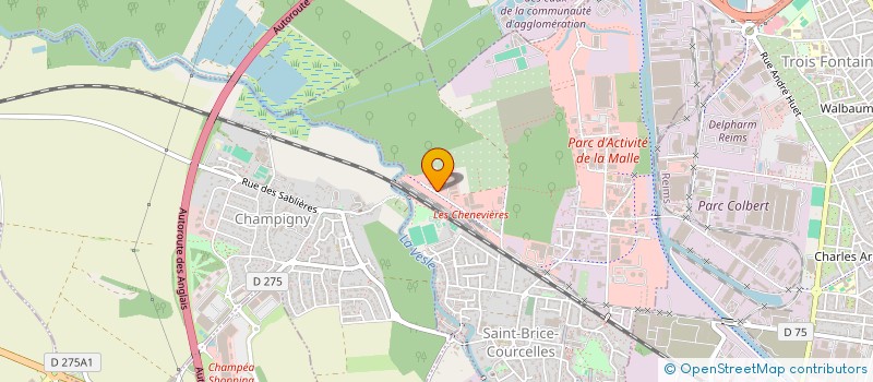 localisation de l'entreprise AUTOPARK à SAINT-BRICE-COURCELLES