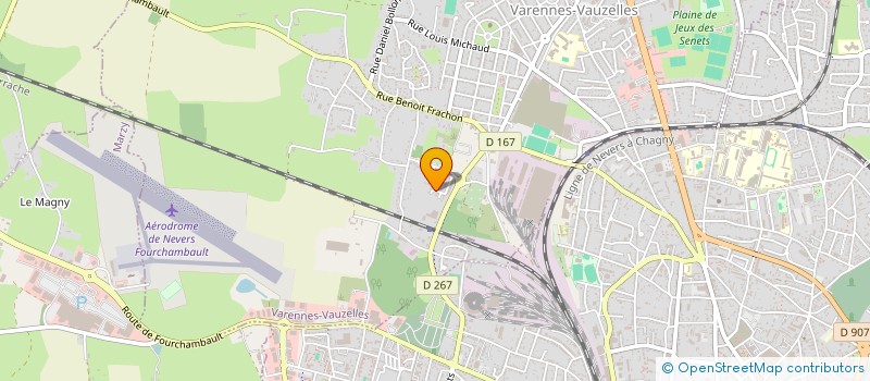 localisation de l'entreprise AUTOPARTAGE 58 à VARENNES-VAUZELLES