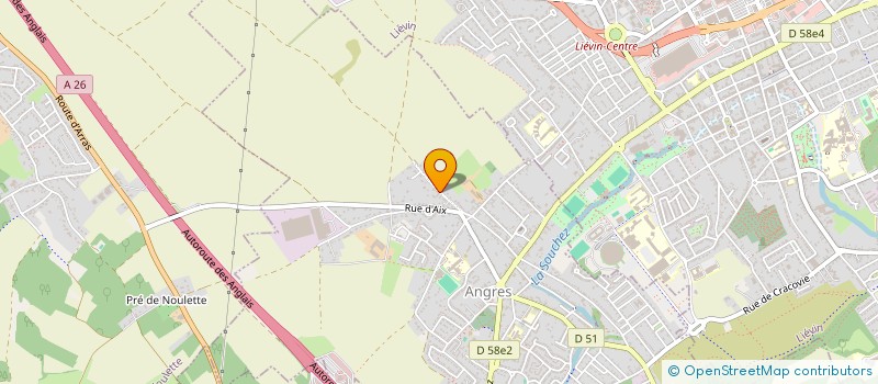 localisation de l'entreprise AUTOPERFECT62 à ANGRES