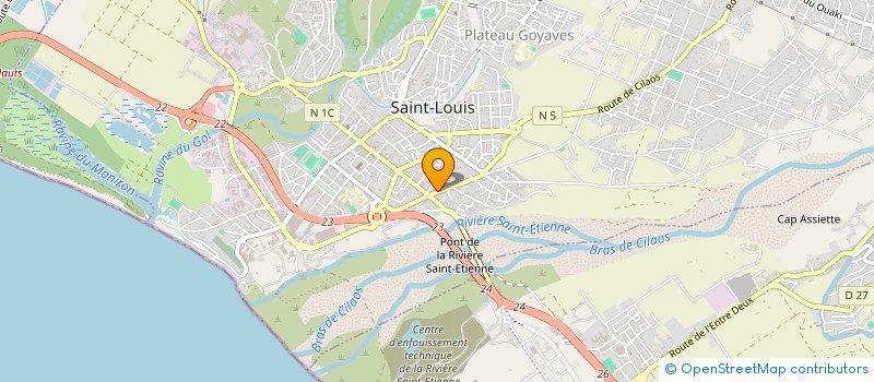 localisation de l'entreprise AUTOPIECES MONTAGE SERVICE SARL à SAINT-LOUIS