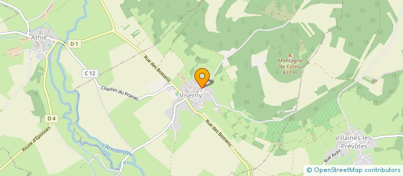 localisation de l'entreprise AUTOPNEU 21  ATHIE