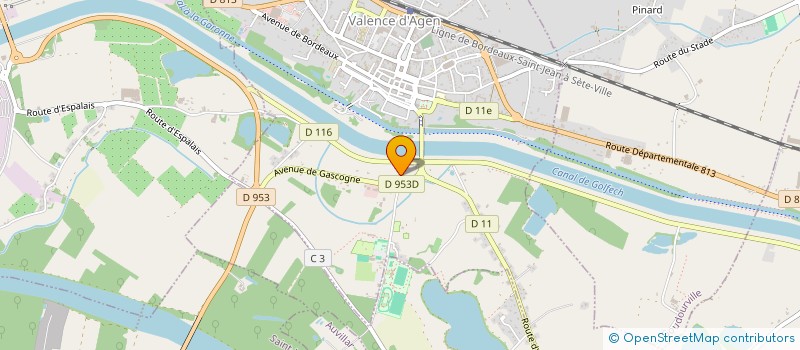 localisation de l'entreprise AUTOPNEU82 à VALENCE