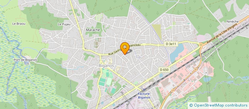 localisation de l'entreprise AUTOPOIESE  BIGANOS