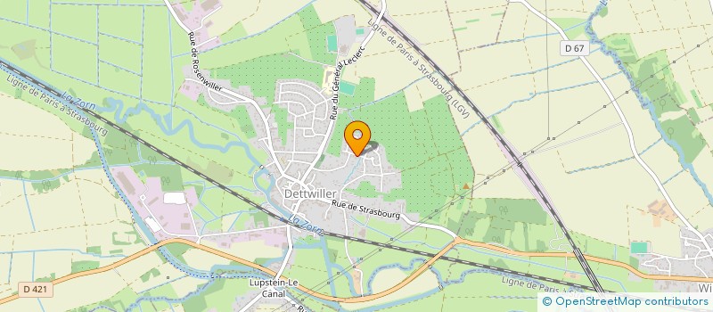 localisation de l'entreprise AUTOPOWER67  DETTWILLER