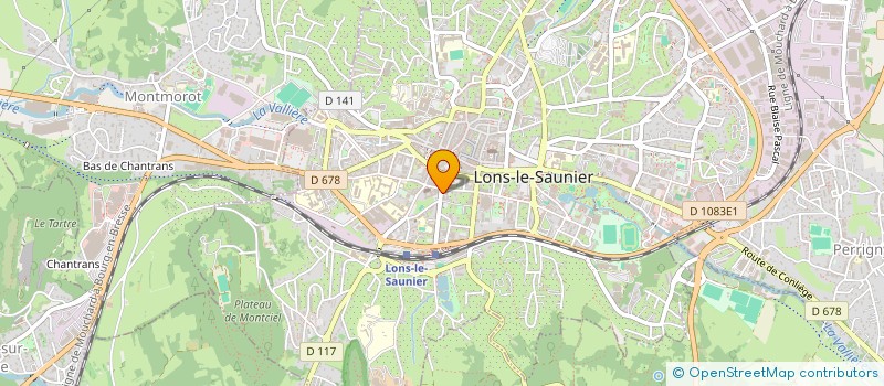 localisation de l'entreprise AUTOPREF 39 à LONS-LE-SAUNIER