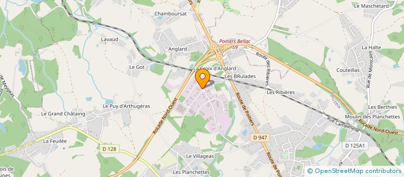 localisation de l'entreprise AUTOPRESTIGE 87 à VEYRAC