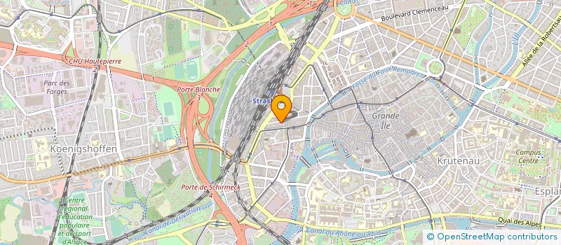 localisation de l'entreprise AUTOPRO à STRASBOURG