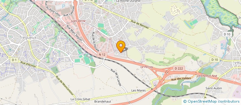 localisation de l'entreprise AUTOPRO22 à TREGUEUX