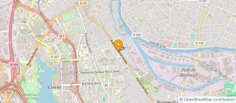 localisation de l'entreprise AUTORESEAU FRANCE à CRETEIL