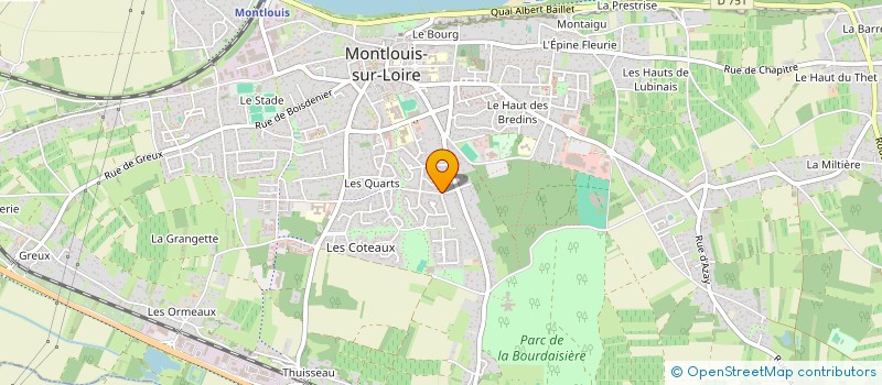 localisation de l'entreprise AUTORESTO à MONTLOUIS-SUR-LOIRE