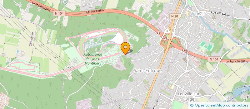 localisation de l'entreprise AUTOROCK CAFE  LINAS