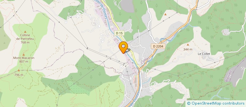 localisation de l'entreprise AUTOS 06 DRUET  CONTES