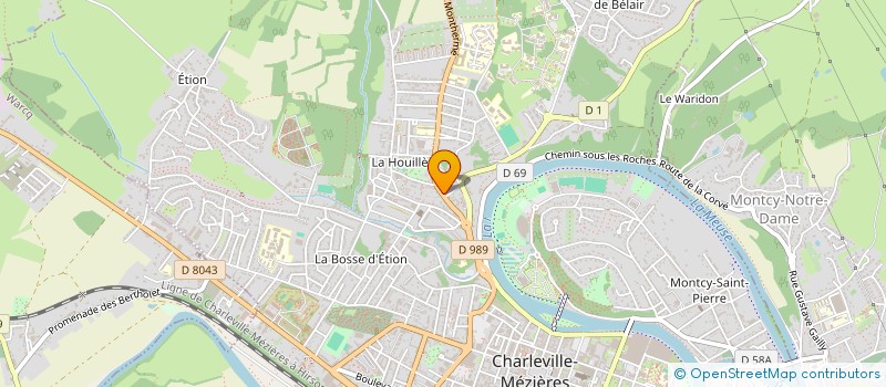 localisation de l'entreprise AUTOS 08  CHARLEVILLE-MEZIERES