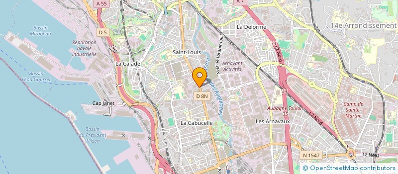 localisation de l'entreprise AUTOS 15  MARSEILLE
