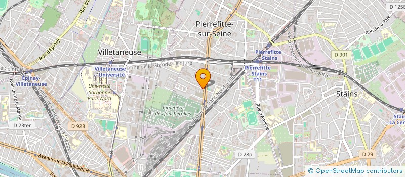 localisation de l'entreprise AUTOS 5 FRERES  PIERREFITTE SUR SEINE