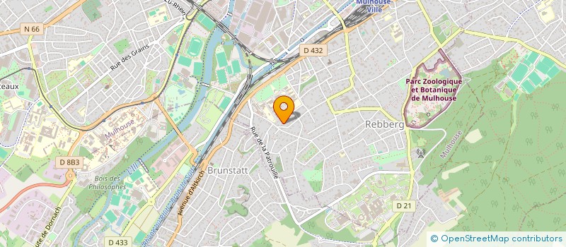 localisation de l'entreprise AUTOS CONTACT à MULHOUSE