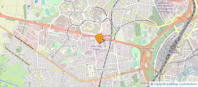 localisation de l'entreprise AUTOS CONTROLES SARL à STRASBOURG