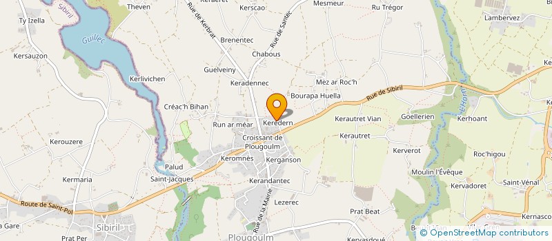 localisation de l'entreprise AUTOS DU PONCEAU  PLOUGOULM