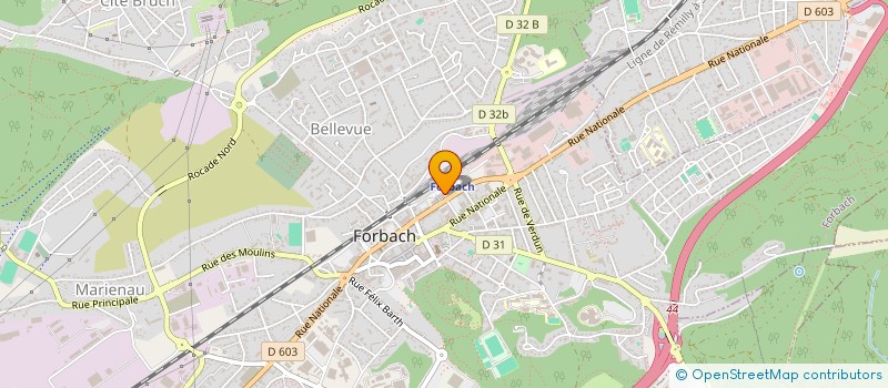 localisation de l'entreprise AUTOS-FRANCE  FORBACH