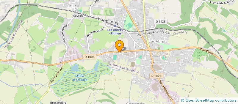 localisation de l'entreprise AUTOS GADOU DIFFUSION  LES ABRETS-EN-DAUPHINE